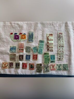 Lot #19 Vintage India Japan Asian Stamps 50 Used Collection
